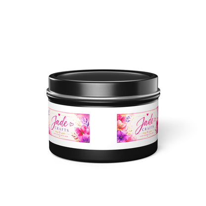 Floral Tin Candle