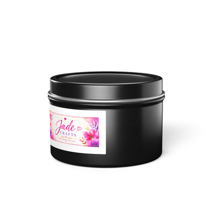 Floral Tin Candle