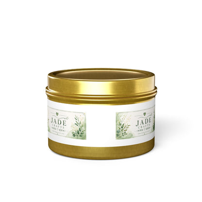 Botanical Jade Tin Candle