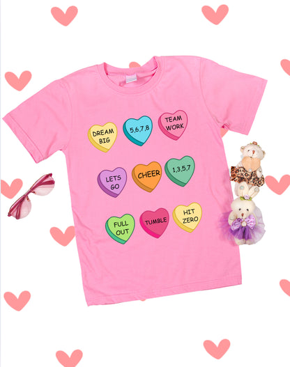 Youth Candy Hearts Tee